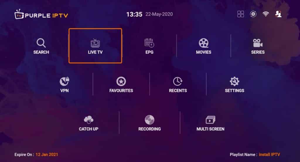 IPTV Smart Purple